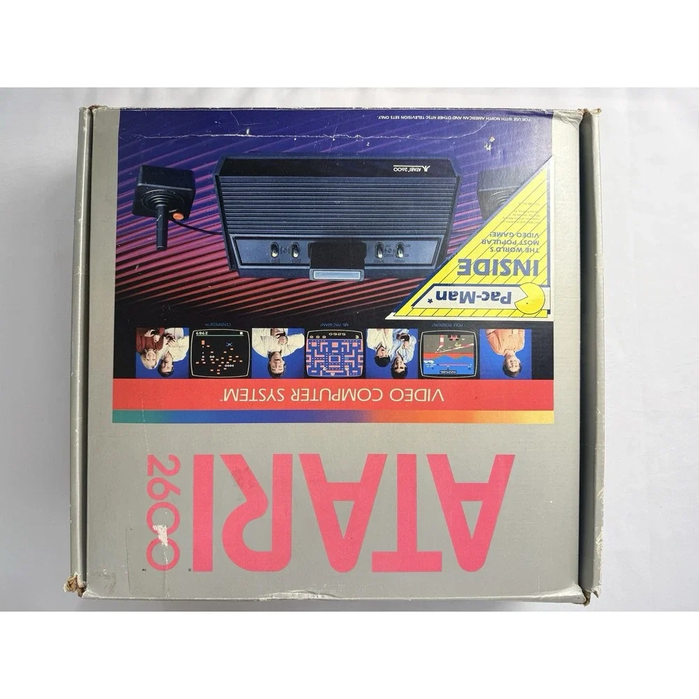 Atari 2600 Video Computer System Boxed Tested Console 16 Games Joystick PSU
